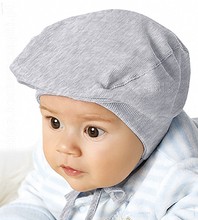 Kaszkiet dla chłopca, dziecięcy, niemowlęcy, szary, Maluch, 38-40 cm