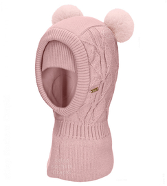 Kominiarka dla dziewczynki, z wełną, Wendy, różowa, 48-52 cm