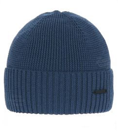 Czapka zimowa męska, z wełną merino, Nehk, niebieski (08), 55-58 cm