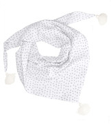 Chusta z muślinu dla dziewczynki, biała.