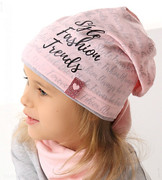 Czapka dla dziewczynki, smerfetka bawełniana, Fashion Trends,  rozm. 48-50 cm