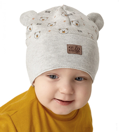 Czapka wiosenna/jesienna dla chłopca, szara, Beras, 44-47 cm