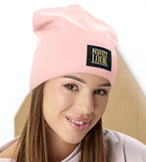 Czapka damska wiosenna, jesienna, bawełniana, Gants, różowa, 54-57 cm