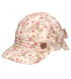 Czapka z daszkiem, z filtrem UPF 30+, Marangle, kwiatki, 52-56 cm