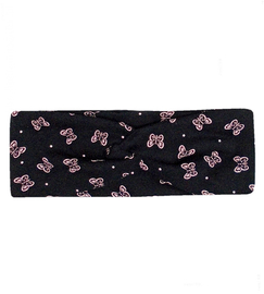 Opaska  bawełniana dla dziewczynki, czarna, Desmire, 46-50 cm