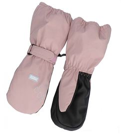 Rękawiczki wodoodporne, dla dziewczynki, ciepłe zimowe, z membraną,  brudny róż,  rozm. 5-7 lat