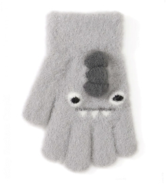 Rękawiczki dla chłopca, R237, szare, rozm. 4-6 lat