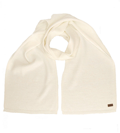 Szalik z wełny merino, 7641, kremowy