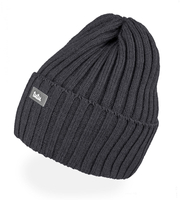 Czapka merino uniwersalna damska/męska, Micaelo, grafitowa, 56-60cm