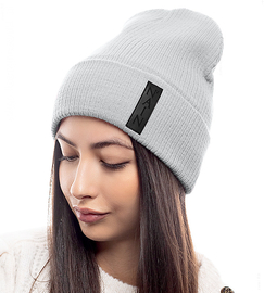 Czapka młodzieżowa, na jesień/zimę, Tonica, szara, 54-56 cm