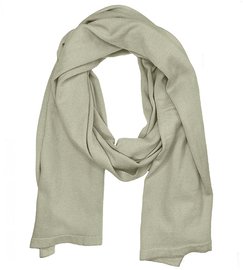 Szalik damski z wełną i angorą – na jesień / zimę, zielony, 200 x 50 cm