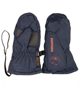 Rękawiczki dziecięce, chłopięce, ocieplane, wodoodporne z rzepem i gumkami, C066, granatowe, wiek 1-2 lata