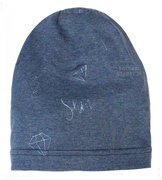 Czapka wiosenna/jesienna dla dziewczynki, smerfetka bawełniana Celia z diamentem, 52-54 cm