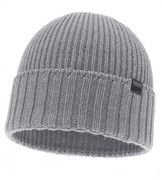Czapka zimowa męska, 100% wełna merino, Urbner, szary (07), 56-59 cm