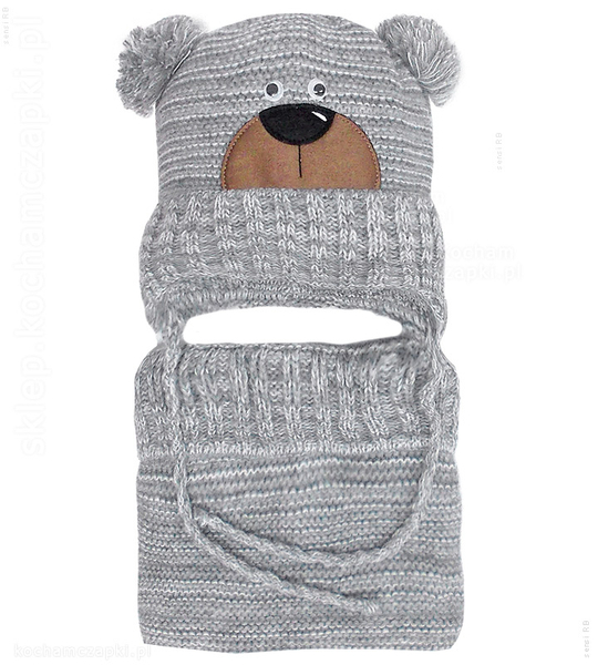 Komplet na zimę, czapka i komin dla chłopca, Ingolf , 46-48 cm