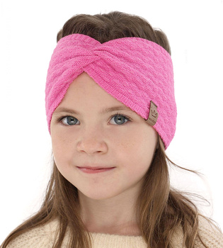 Opaska dla dziewczynki, dzianinowa, Jojga, szara jasna, 49-52