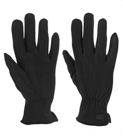 Rękawiczki męskie, welurowe, czarne, rozm. M