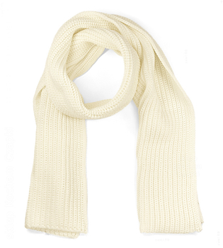 Komplet czapka i szalik,  merino 100%, Porshia, kremowy, 55-56 cm