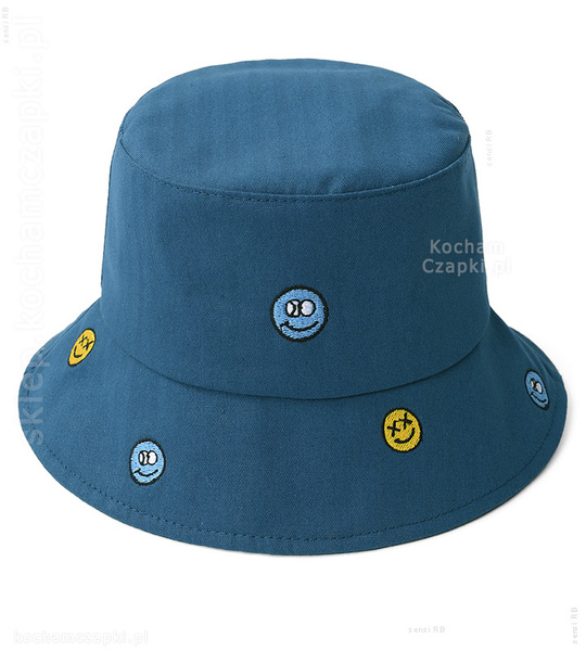 Kapelusz dziecięcy, haftowane emotki, Pikapu, r. 50-52 cm