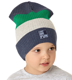 Czapka dla chłopca wiosenna-jesienna, niebieski+zielony, Jonah, 49-53 cm