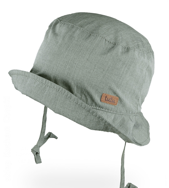 Kapelusz UV dla chłopca, Gaspar, zielony, 50-52  cm