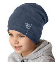 Czapka wiosenna/jesienna dla chłopca, szara, Street Wear, 48-50 cm