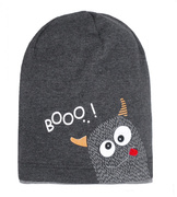 Czapka wiosenna/jesienna dla chłopca, grafitowa, Booo rozm. 51-54 cm