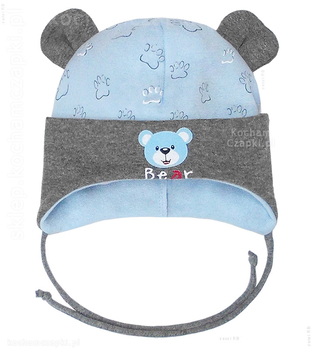 Czapka bawełniana dla niemowlaka, Harry rozm. 39-41 cm