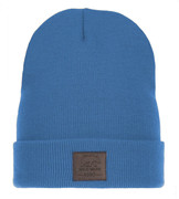 Czapka zimowa dla chłopca, beanie, z wywinięciem, Emist, niebieski, 52-56 cm