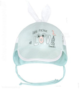 Niemowlęca czapeczka na lato, wiązana, Love Forever 42-44 cm