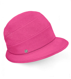 Kapelusz damski na lato, LNIANY, Osita, amarantowy, 55-57 cm