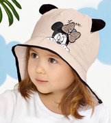 Kapelusz dla dziewczynki, z myszką i uszami Minnie, beżowy, Ellisa, 46-48 cm