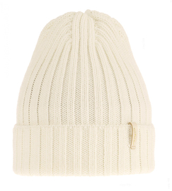 Czapka zimowa damska, Simmi,z wełną merino, kremowy, 55-58 cm
