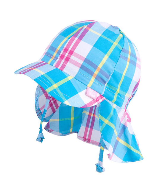 Czapka z daszkiem, ochrona szyi, Sunny Kid BASIC rozm. 44-46 cm