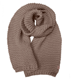 Szalik damski, szal zimowy, beżowy, duży XXL, Khyati, 250 cm