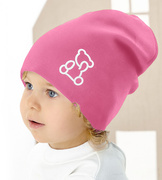 Czapka wiosenna/jesienna, dla dziewczynki, Tedais, różowa, 52-54 cm
