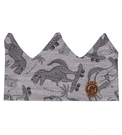Opaska dla chłopca, korona, na głowę/uszy, Tilmio, szara, 46-50 cm