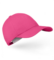 Czapka damska z daszkiem z lnu,  S21-05L, mocny róż, 54-56 cm
