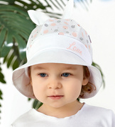 Kapelusz dla dziewczynki, na lato z otworem na kucyka, Pegueno, 48-50 cm