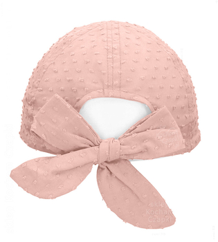 Czapka z daszkiem na lato dla dziewczynki, bawełniana, elegancka, Tulissa, brudny róż, 46-50 cm