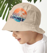 Kapelusz dla chłopca na lato, beżowy, Shario, 50-52 cm