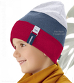 bordowy/navy/szary