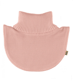 Komin merino dla dziewczynki, golfik, podszyty polarem, Querta, brudny róż, 1-3 lat