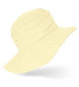 Kapelusz damski z lnu, z dużym rondem, na lato, Eanda, żółty jasny (80% len) , 55-56 cm