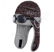 Czapka zimowa dziecięca, z okularami, Driver, rozm. 46-47 cm