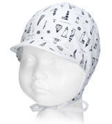 Czapka na lato dla chłopca, biała, filtr UV, Sea Breeze, rozm. 46-48 cm