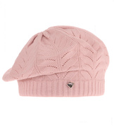 Beret dla dziewczynki,  wiosenny/jesienny, róż pudrowy, Plaer, 52-54 cm