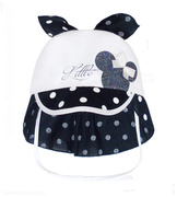 Czapka typu safari dla dziewczynki, Samira, rozm.  46-48 cm