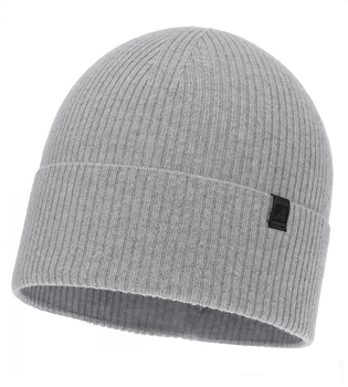Czapka męska, wiosenna/jesienna, z wełny merino i kaszmiru, Uzatyr, szara, 55-58 cm