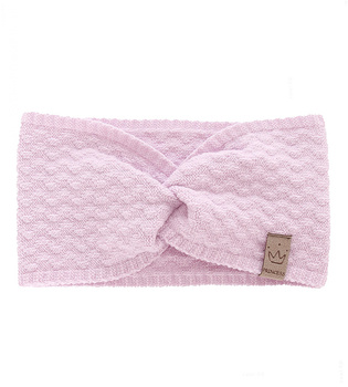 Opaska dla dziewczynki, dzianinowa, Jojga, liliowa, 49-52